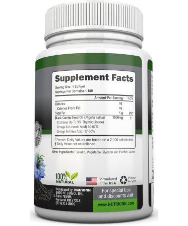 NutriONN Black Seed Oil Softgels & Olive Leaf Extract Capsules Combo - Targeted Immune Support - Buy Online on GoSupps.com