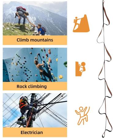 TWSOUL Climbing Aider: 7 Step Lightweight Upgrade Rope Ascender for Climbing, Caving, and Rescue - Buy Online on GoSupps.com