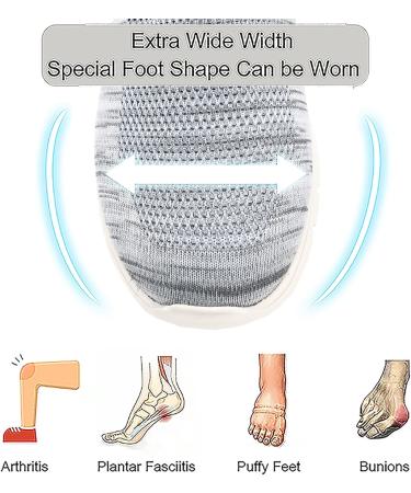 Homesally Medical Shoes for Swollen Feet - Women's Diabetic Orthopedic Shoes - Wide Width Adjustable Edema Sneakers - Best Gifts for Seniors - Size 42EU/Label 44 Black - Buy Online on GoSupps.com