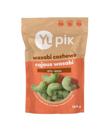 Yupik Wasabi Cashews 164 g Intense Spicy Snacks Crunchy Cashews Wasabi Flavored Shell Asian-Inspired Snacks Perfect for Sushi Night Party Snacks Game Night