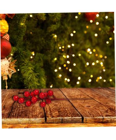 ABOOFAN 50 Pcs Artificial Berry Cuttings Artificial Berry Stems Pick Christmas Tree Decoration Ornaments Christmas Red Berries Branches Artificial Berry Branches Red Fruit Foam Fork - Buy Online on GoSupps.com