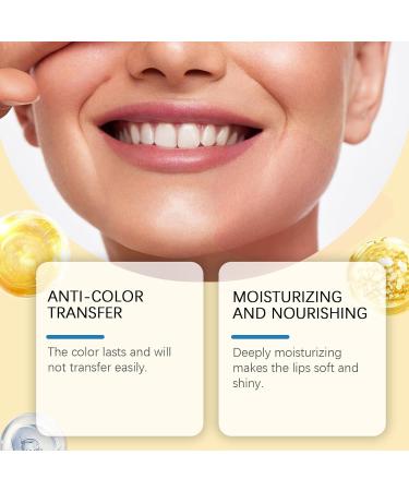 VKaoess Color Changing Lipstick with Gold Foil Gold Crystal Color Changing Lipstick Clear to Pink Moisturizing Lip Balm Kiss Proof and Water Resistant Long Lasting 8 Pack - Buy Online on GoSupps.com