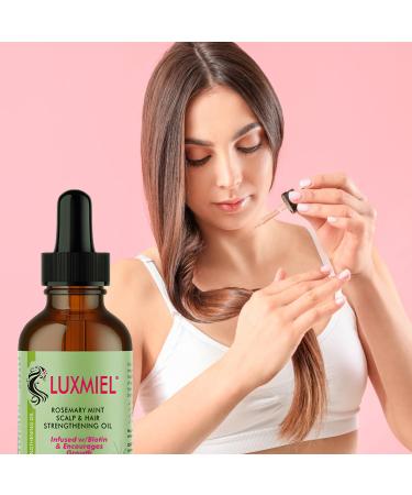 100% Pure Rosemary Essential Oil for Hair Growth - Organic Mint Scalp & Hair Strengthening Oil for Eyebrows & Eyelashes | Nourishes Improves Circulation 60ml - Buy Online on GoSupps.com