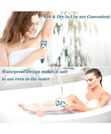 Womenâ€™s Electric Razor & Shaver - Blue Bikini, Leg & Underarm Trimmer - Buy Online on GoSupps.com