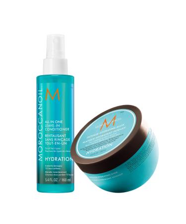 Moroccanoil Intensive Moisture Mask 250 ml (1 pack) Bundle with Leave In Conditioner 160ml