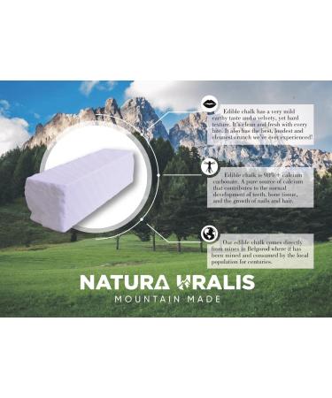 Natura Uralis Belgorod Premium Sawn Saw Menu - White Edible Chalk | Healthy Vegan Snack Great Calcium Source - Buy Online on GoSupps.com