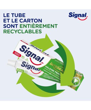 SIGNAL - Integral 8 Nature Fresh Breath Toothpaste Prebiotic Effect - Complete Protection 3x more effective - 95% ingredients of natural origin - 75ml - Buy Online on GoSupps.com