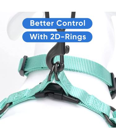 Pawtitas Reflective Step in Dog Harness - Control Walking of Your Puppy - Teal - Small/Medium/Large Harness - Buy Online on GoSupps.com