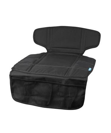 APRAMO Seat Mat Child Car Seat Protector Waterproof Non-Slip Baby Forward Rearward Car Seat Mat ISOFIX Compatible with 3 Mesh Storage Pockets