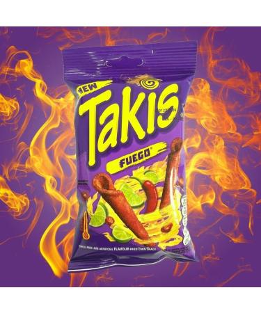 Takis Fuego 54g (PACK OF 6) - Takis Fuego Chilli Pepper and Lime Corn Chips - Extreme Hot - UK product - Multipack - Party Snack - BY BLISSIFY Chilli Lemon Corn Chips 1 Count (Pack of 6) - Buy Online on GoSupps.com