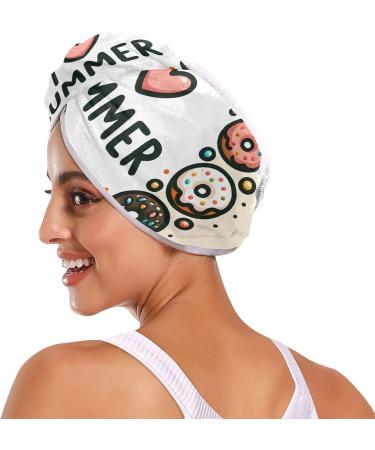 Cute Color Dots Hair Towel 2 Pack | Super Absorbent Quick Dry Turbans for Women & Girls - Perfect for Effortless Hair Drying - Buy Online on GoSupps.com