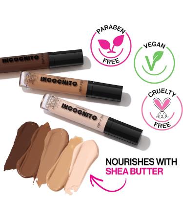 Wet 'n' Wild Megalast Incognito Full-Coverage Concealer - Fair Beige, Matte Finish with Nourishing Shea Butter - Medium-to-Full Coverage - Buy Online on GoSupps.com