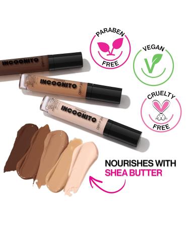 Wet n Wild Megalast Incognito Concealer - Full Coverage Matte Finish Moisturizing with Shea Butter | Shop Now for Medium Honey Shade - Buy Online on GoSupps.com