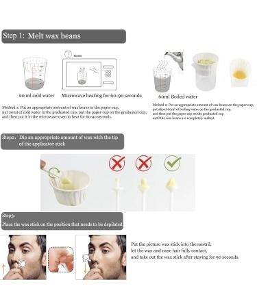 Roseflower Nasal Hair Wax Set - Safe & Pain-Free Hair Removal for Men & Women | 75g Nose Wax 10-15 Uses - Buy Online on GoSupps.com