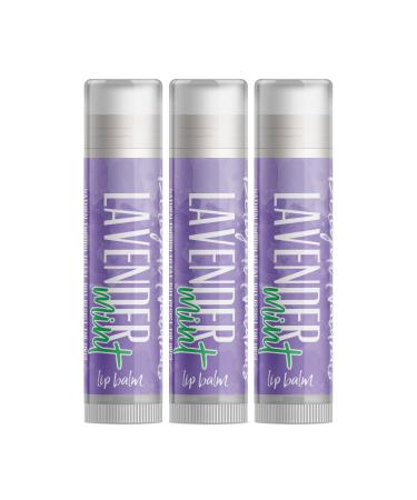 Delight Naturals Lavender & Mint Lip Balm - Three Pack 3 Pack