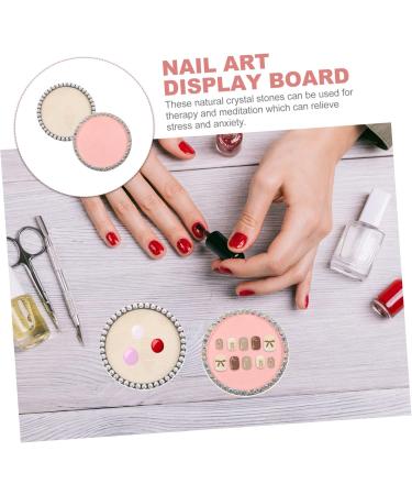  POPETPOP POPETPOP 2pcs Makeup Palette Manicure Nail Polish Nail Polish Makeup Palette Resin Mix Nail Paint Mix Nail Tip Holder Watercolor - Buy Online on GoSupps.com