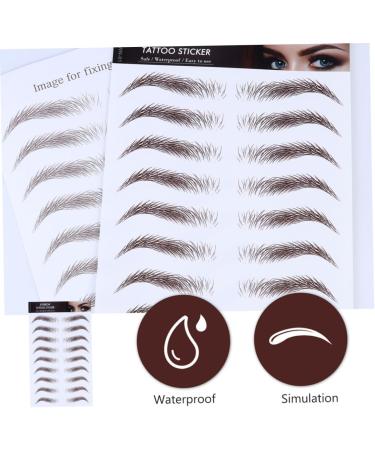Beavorty 10 Pcs Eyebrow Stickers Imitation Eyebrow Sticker False Eyebrows Cosmetics Miss Blush Makeup - Buy Online on GoSupps.com