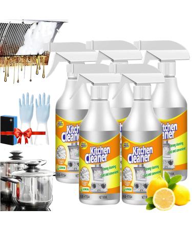 Sciasi Kitchen Foam Cleaner Kitchen Cleaner Spray Clean Kitchen Oil Stains Multi-Purpose Foam Cleaner All-Purpose Kitchen Pots and Pan Cleaner (5PCS)