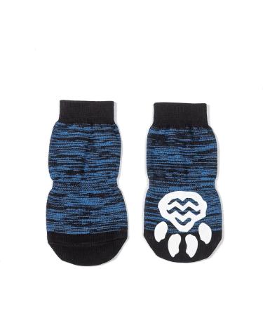 Harfkoko Indoor Anti-Slip Socks for Dogs & Cats | 8 Sizes S to 5XL | Silicone Gel Paw Protection & Traction | Black & Blue - Buy Online on GoSupps.com