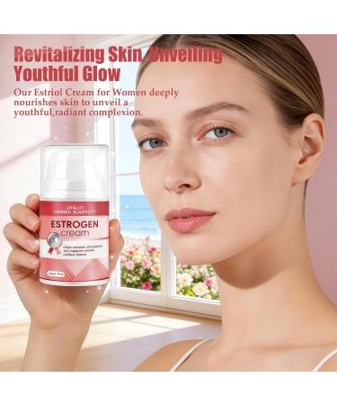 Zosudull Estrogen Cream Estriol Face Cream Hydrating Moisturizer with Botanical Peptides Non-Greasy Formula for Radiant Skin 1.76 oz  - Buy Online on GoSupps.com