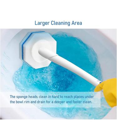 UrbanFlyingFox Disposable Toilet Cleaning System Disposable Toilet Flushable Refill Brush Flushable Refills 60Pcs - Buy Online on GoSupps.com