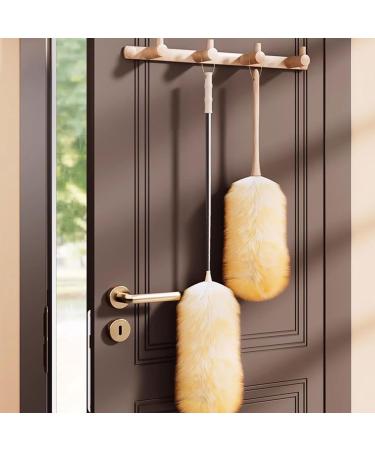FCSHFC Woolen Duster with Extension Pole Flexible Head Bendable Dusters for Cleaning Washable Reusable Feather Duster for Office Home and Car Etc Brown - Buy Online on GoSupps.com