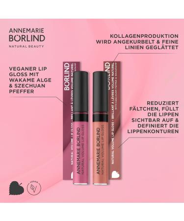  ANNEMARIE B RLIND ANNEMARIE B RLIND Nude Hug Natural Lip Volume Gloss (9.5 ml) Plumps lips reduces wrinkles and defines lip contours vegan - Buy Online on GoSupps.com