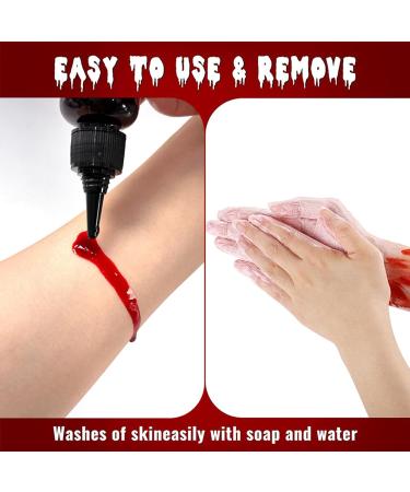  Generisch Halloween Blood - 50ml of artificial Halloween blood for people - Costume accessory for content creators - For makeup artists films themed events haunted houses balls - Buy Online on GoSupps.com