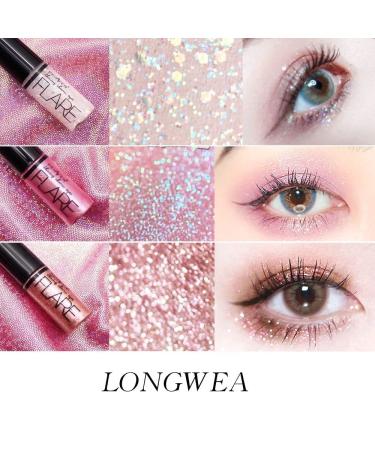 10Pcs Waterproof Glitter Eyeliner Liquid Eyeshadow Sticks Kit - Longwearing Professional Makeup for Eyes - 10 Colorful Shades - Buy Online on GoSupps.com