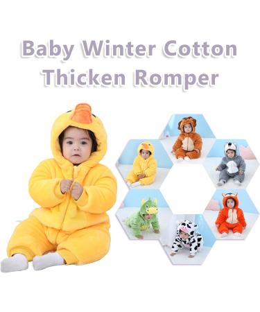 COOKY.D Baby Animal Hooded Winter Romper | Duck Snowsuit Coat for Newborn 6-12 Months - Buy Online on GoSupps.com
