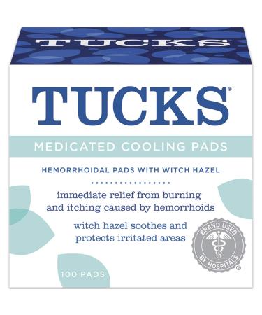 TUCKS Medicated Cooling Pads 100 Each by Tucks