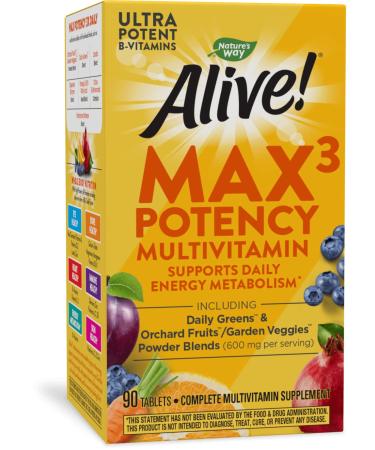 Nature's Way Alive! Max3 Daily Multi-Vitamin 90 Tablets