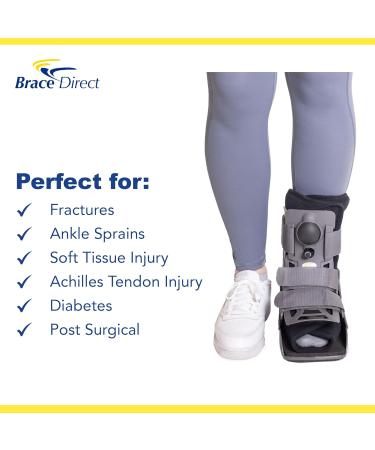 Ultra Light Short Full Shell Walking Boot - Air Cast for Foot & Ankle Injury Sprained Ankle & Post Surgery Support | Orthopedic Walker L4360 L4361 - International Shipping Available - Buy Online on GoSupps.com