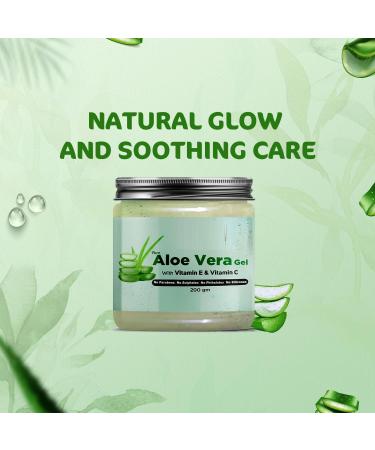 Aloe Vera Gel Moisturizer - Aloe Gel 7.05Ounce / 200Grm (Pack of 1) - Buy Online on GoSupps.com