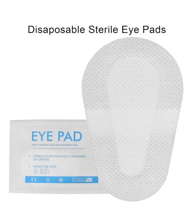 Disposable Sterile Non-Woven Oval Eye Pads - Wound Care Eye Patch (5.7 x 8.2cm) - International Shipping Available - Buy Online on GoSupps.com