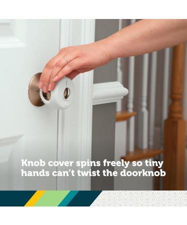 Safety 1st Parent Grip Door Knob Covers - White - Pack of 3 - Childproofing Essential - Buy Online on GoSupps.com