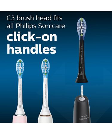 Philips Sonicare C3 Premium Plaque Control Replacement Heads - 2 Black HX904295 - Buy Online on GoSupps.com