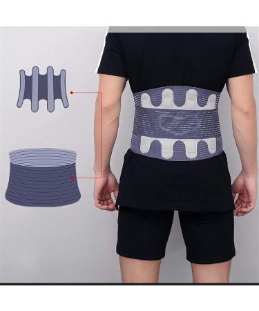 Samnuerly X-Large Lumbar Support Belt | Adjustable Compression & Breathable Protection | Thermal Lower Back Support with Retaining Straps - Buy Online on GoSupps.com