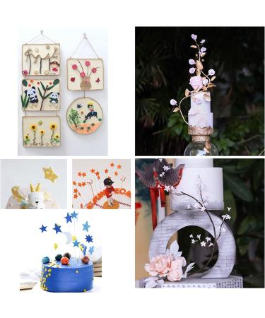 Cinvo 22 Gauge Floral Stem Wire 100 Count - 14 Inch Paper Wrapped Wire for Flower Arrangements, DIY Bouquet, Handcrafts - White - Buy Online on GoSupps.com