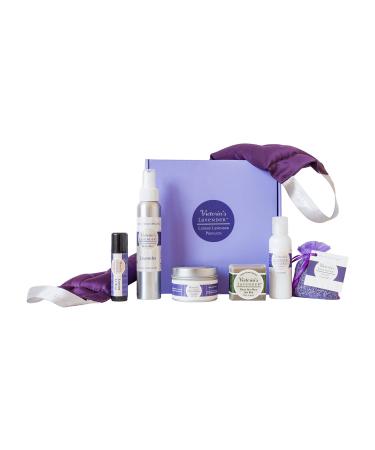 Victoria's Lavender Luxury Gift Basket for Women - Neck Wrap  Body Mist  Hand & Body Lotion  Lip Balm  Soy Candle  Mud Spa Bar & Lavender Sachet  Skin Care Sets & Kits  Beauty Products For Women - Buy Online on GoSupps.com