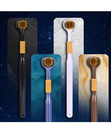 Lnncdsc Toothbrushes for Adults Soft Bristle For Comprehensive Care Suitable for Adults and Youth - Black - White - Brown - Blue - Buy Online on GoSupps.com