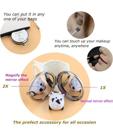 Pooh Bear and Piglet Inspired Compact Mirror - Cartoon Movie Merchandise for Pooh Fans and Piglet Lovers - Friendship Gift - Buy Online on GoSupps.com
