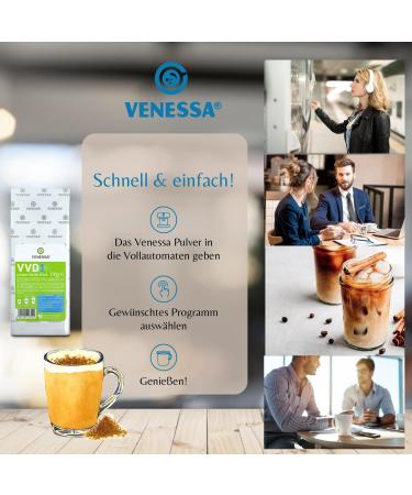 VENESSA VVD 1 Vanilla Drink 10 x 1 kg Value Pack Instant Powder Natural Vanilla Note Creamy Suitable for all Automatic Machines - Buy Online on GoSupps.com