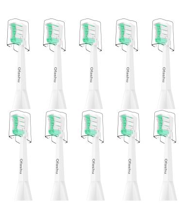 Ofashu Electric Toothbrush Replacement Heads for Philips Sonicare ProtectiveClean DiamondClean HX9023 10 Pack White - Buy Online on GoSupps.com
