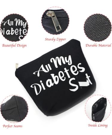 Diabetic Travel Bag & Keychain Gift Set - Funny Diabetes Gifts for Grandma, Grandpa, Mom, Dad, Sister, Brother - Personalized Diabetic Supplies - Birthday, Christmas - Buy Online on GoSupps.com