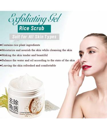 Masque Facial lavable au riz 140g masque Facial lavable au riz masque gommant doux lavable convient tous les types de peau - Buy Online on GoSupps.com