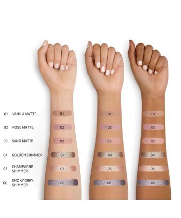 FV Eyeshadow Pen - Long-Lasting Waterproof Cream Glitter Stick | Highly Pigmented Champagne Shimmer Eyeshadow | Wrinkle-Free Finish - Buy Online on GoSupps.com