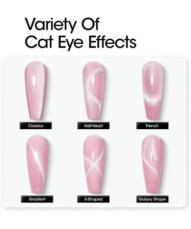 Gellen Cat Eye Gel Nail Polish Kit - Makaron Cat Eye Gel Polish Kit 6 Colors Soak off UV LED Nail Gel Kit 10ml Makaron Series - Buy Online on GoSupps.com