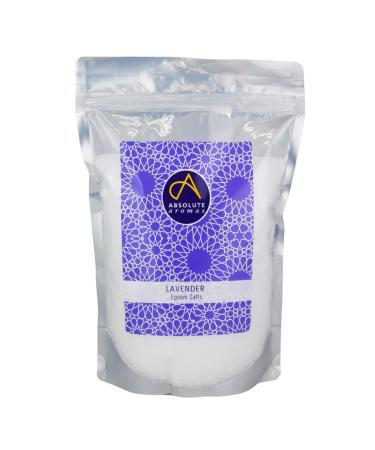 Absolute aroma lavender epsom salt 1 kg - magnesium sulfate - Relaxing salts for the bathroom - soak and soak and relax muscles and feet