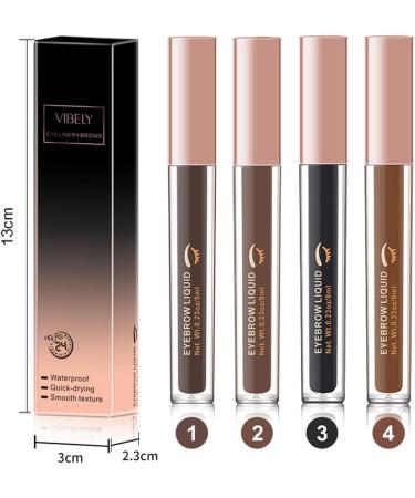 Onlyoily Eyebrow Gel Long Lasting Liquid Tattoo Waterproof Eyebrow Tattoo Double Ended Eyebrow Makeup-Waterproof Transfer-Free Long Lasting - Buy Online on GoSupps.com